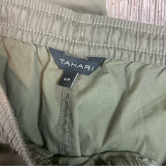 Tahari Green Cargo Parachute Pants - Picture 11 of 11